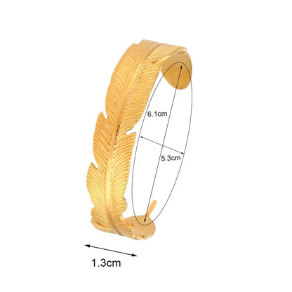 Armband Blatt Gold