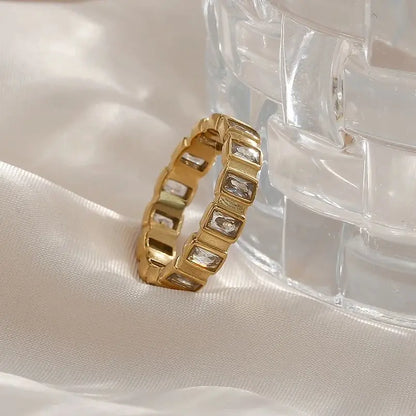 Minimalistischer Vergoldeter Ring
