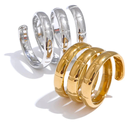 Eleganter Edelstahlring