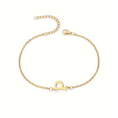 Minimalistisches Armband mit Buchstaben