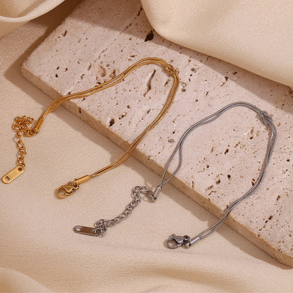 Doppeltes Edelstahl-Armband